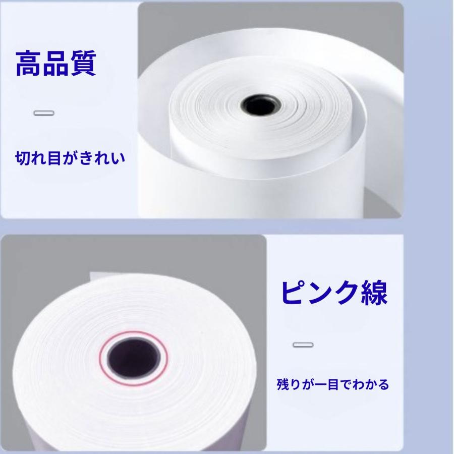10巻入 レシートロール レジ用感熱ロールペーパー サーマルロール レジロール  感熱紙 ハンディターミナル・モバイルプリンタ用 |  | 03