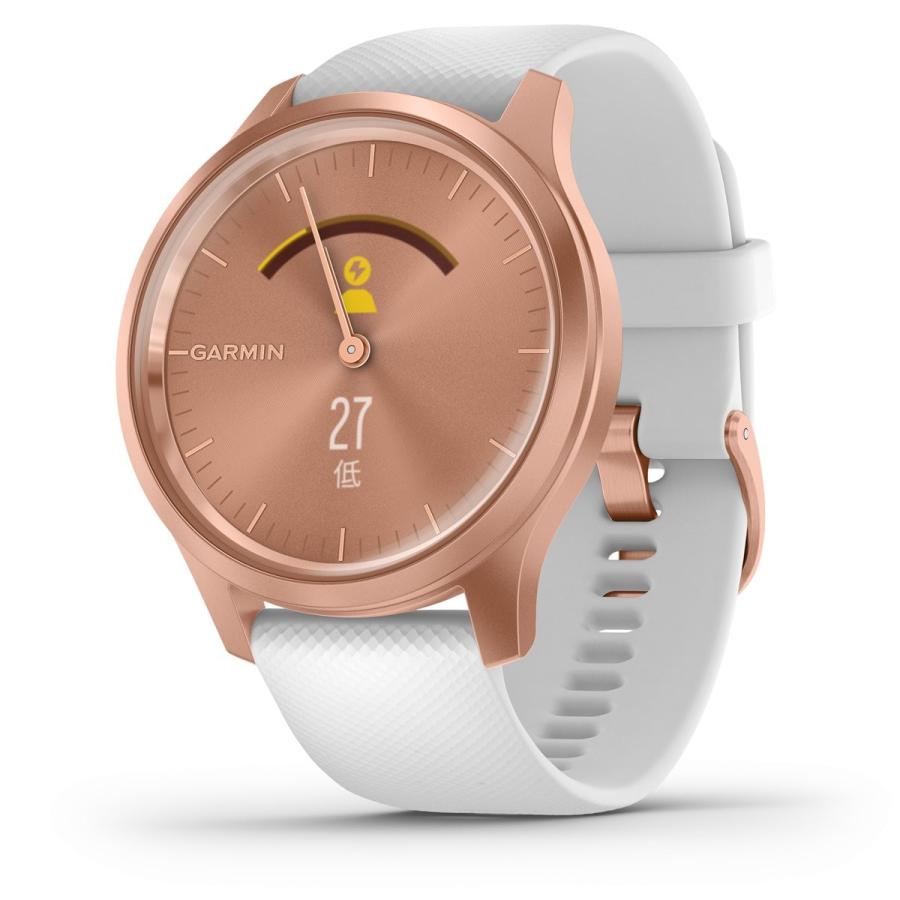 【24回分割手数料無料！】ガーミン GARMIN vivomove Style スマートウォッチ 時計 010-02240-70 White Rose Gold｜neel-garmin｜09