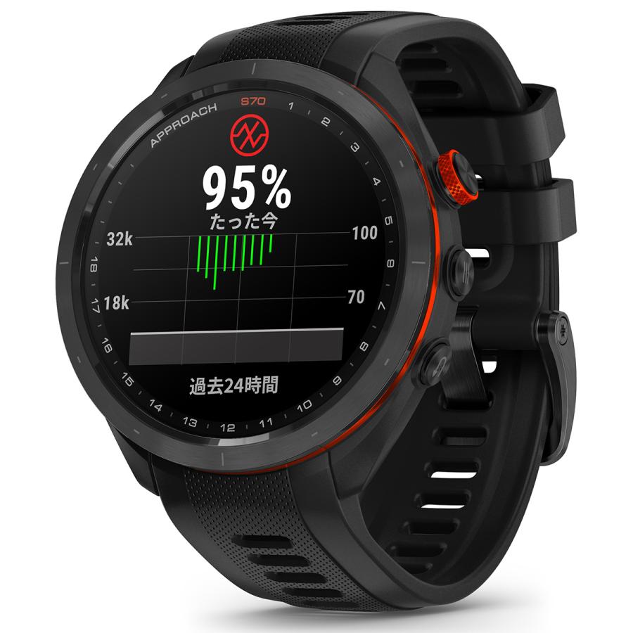 【オリジナル保護フィルム付き】ガーミン GARMIN Approach S70 アプローチ CT10バンドル GPS スマートウォッチ ゴルフ 腕時計 010-02746-23｜neel-garmin｜13