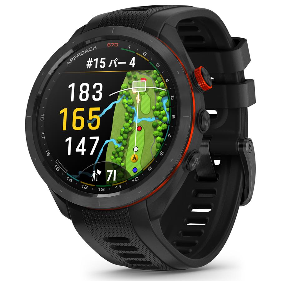 【オリジナル保護フィルム付き】ガーミン GARMIN Approach S70 アプローチ CT10バンドル GPS スマートウォッチ ゴルフ 腕時計 010-02746-23｜neel-garmin｜02