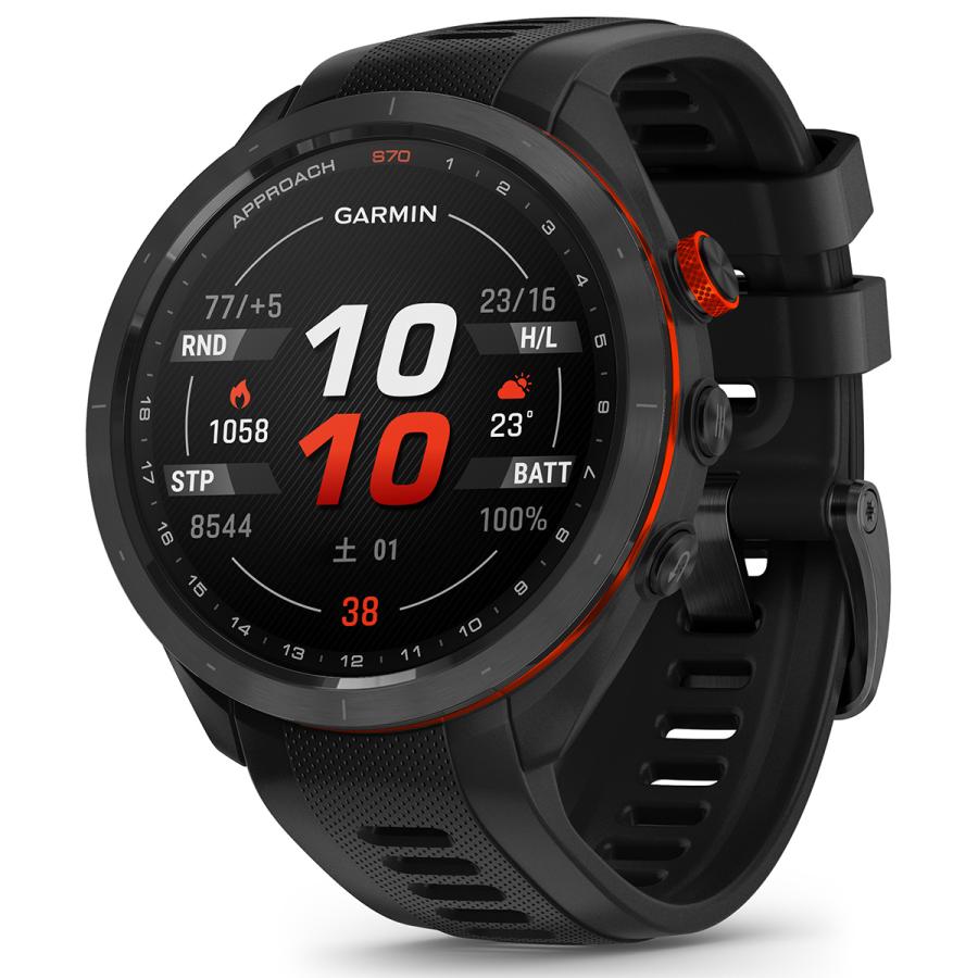 【オリジナル保護フィルム付き】ガーミン GARMIN Approach S70 アプローチ CT10バンドル GPS スマートウォッチ ゴルフ 腕時計 010-02746-23｜neel-garmin｜08