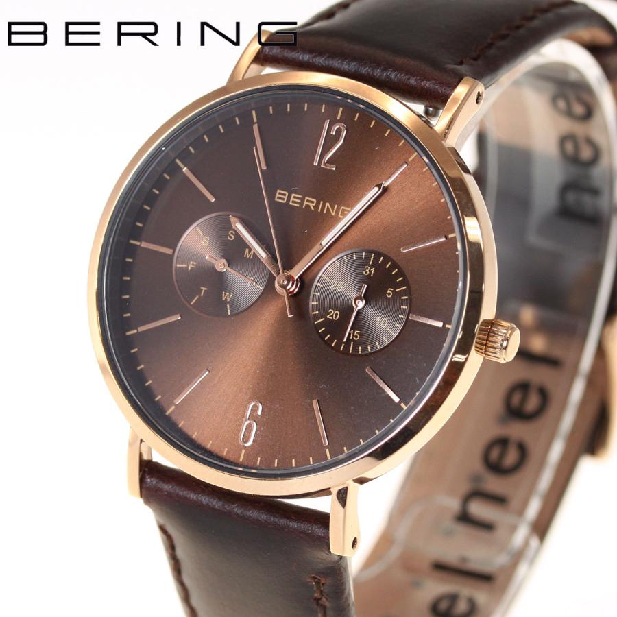 ベーリング 日本限定モデル 腕時計 メンズ レディース LUXE BROWN Changes BERING 14236-265｜neel-garmin｜02