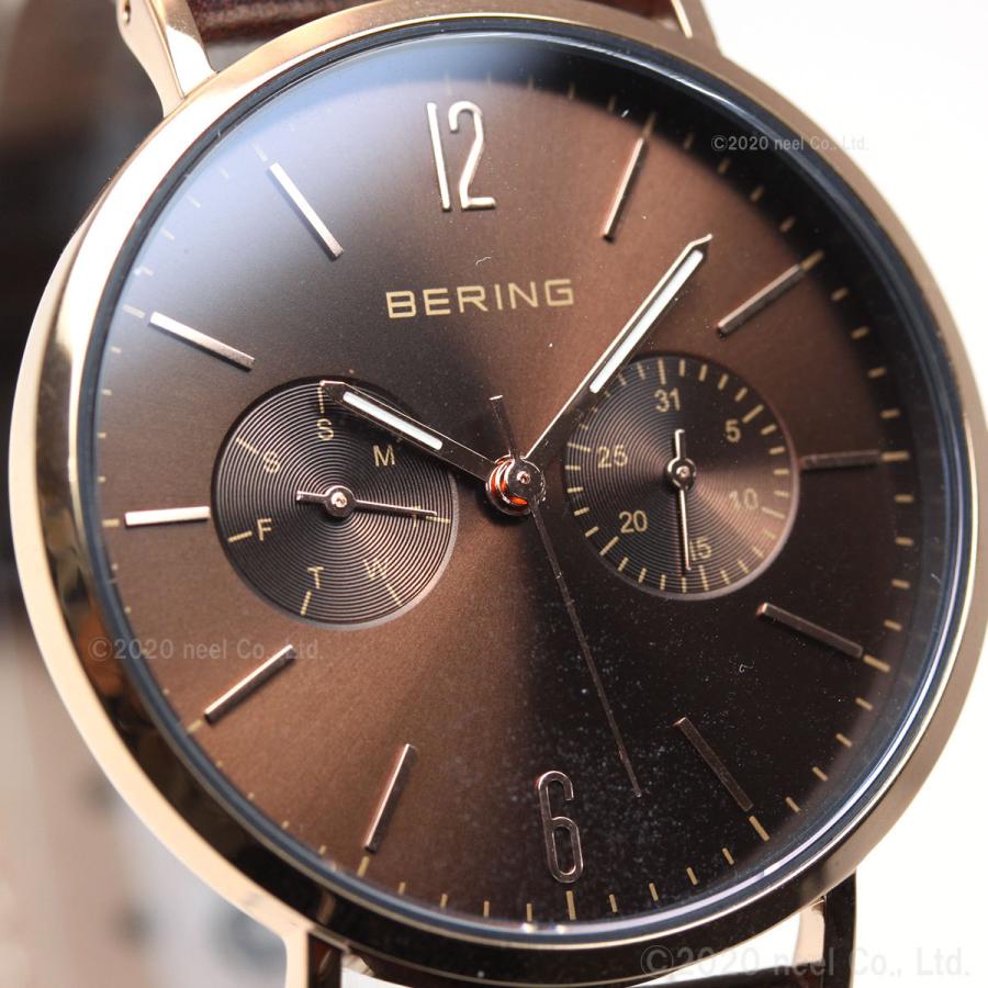 ベーリング 日本限定モデル 腕時計 メンズ レディース LUXE BROWN Changes BERING 14236-265｜neel-garmin｜08