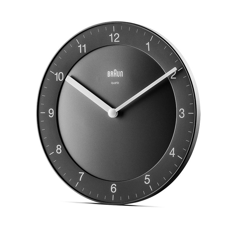 【6月から値上！】BRAUN ブラウン ウォールクロック BC06B アナログ 掛け時計 Wall Clock 200mm ブラック｜neel-garmin｜03