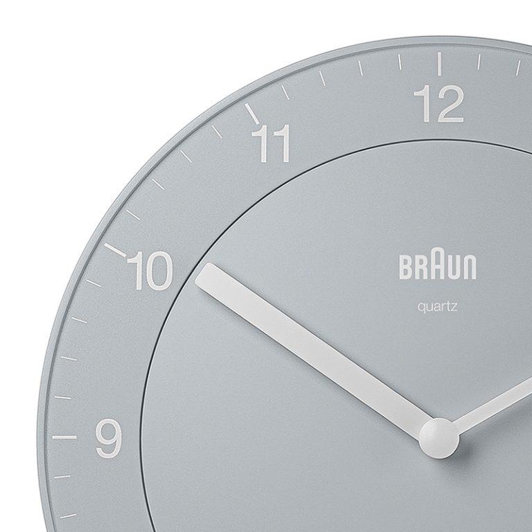 エントリーで+4倍！本日限定！【6月から値上！】BRAUN ブラウン ウォールクロック BC06G アナログ 掛け時計 Classic Wall Clock 200mm グレー｜neel-garmin｜04