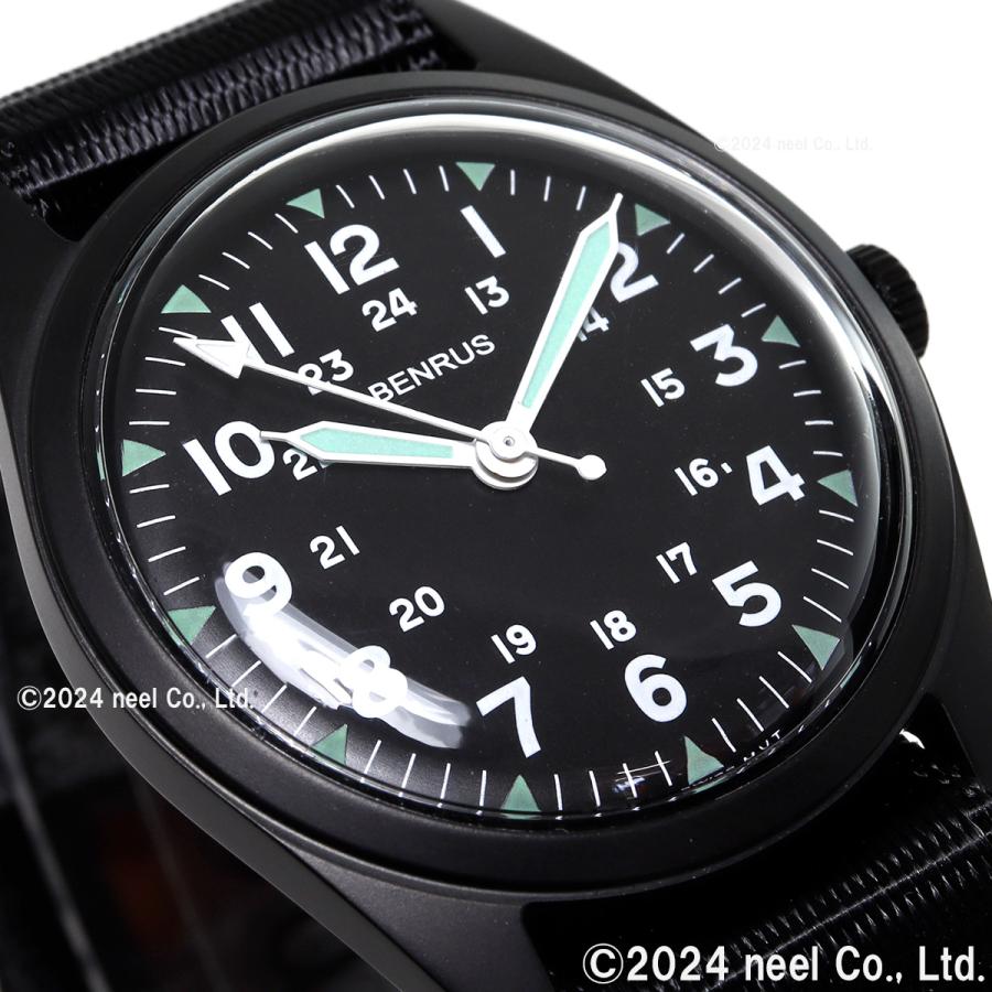 BENRUS ベンラス 腕時計 メンズ DTU-2A/P-BKBK ミリタリーウォッチ