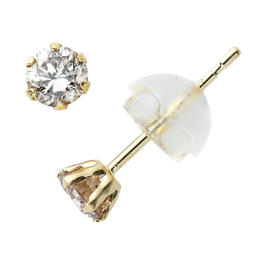 ダイヤモンド ピアス 0.3カラット 0.3ct イエローゴールド 18金 K18  
