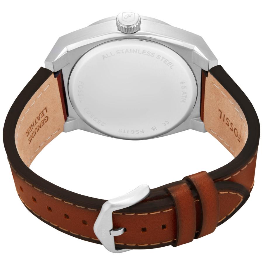 FOSSIL フォッシル 腕時計 メンズ EVERETT 三針デイト ブラウン レザーウォッチ FS6115 : neelセレクトショップ ...
