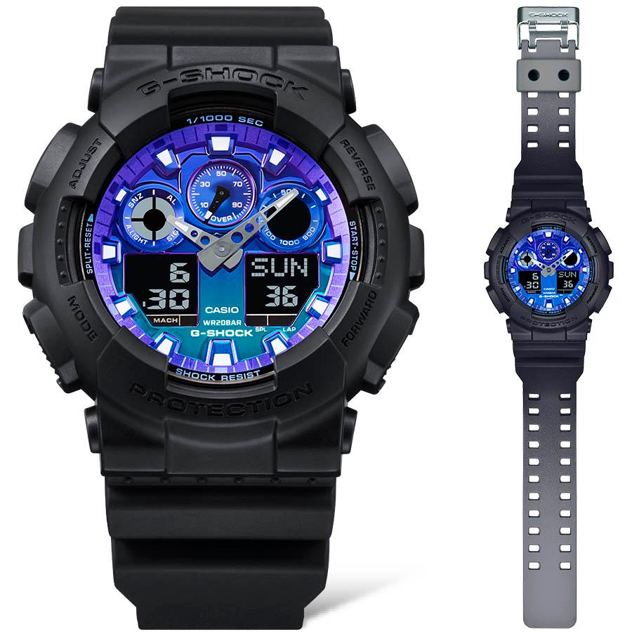 G-SHOCK Gショック アナデジ 腕時計 メンズ GA-100FL-1AJF Flame