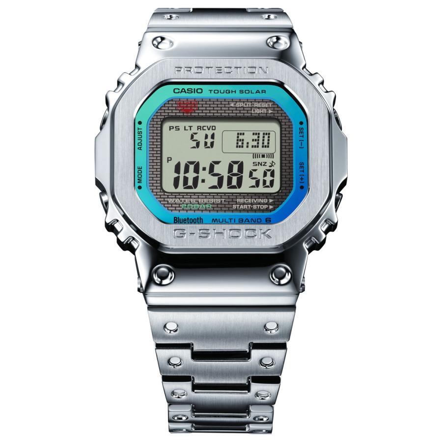 Gショック 電波ソーラー G-SHOCK 腕時計 メンズ GMW-B5000PC-1JF フルメタル シルバー ジーショック｜neel-garmin｜12