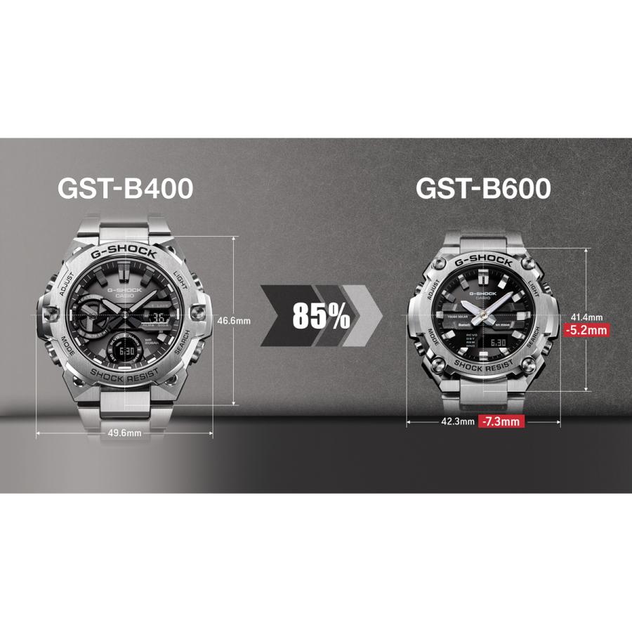 Gショック Gスチール G-SHOCK G-STEEL ソーラー 腕時計 メンズ GST-B600-1AJF ジーショック｜neel-garmin｜19