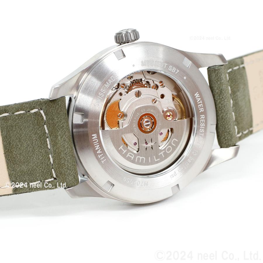 ☆美品☆HAMILTON Khaki Automatic カーキフィールド KHAKI FIELD ハミルトン HAMILTON カーキ フィールド チタニウム