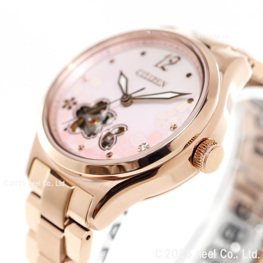 【新品】シチズン CITIZEN COLLECTION 腕時計 レディース PC1017-70Y コレクション メカニカル レディス 桜限定モデル 自動巻き ピンクグラデーションシェル/スケルトンxピンクゴールド アナログ表示 シチズン コレクション 桜 自動巻き 腕時計 ブランド レディース 数量