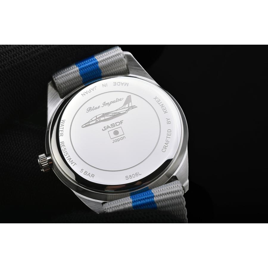 ケンテックス KENTEX 腕時計 日本製 ブルーインパルス スタンダード メンズ レディース 航空自衛隊 S806L-1｜neel-garmin｜07