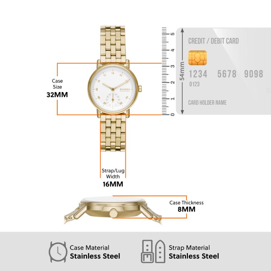 SKAGEN（スカーゲン） 腕時計 レディース KUPPEL LILLE 二針 サブ