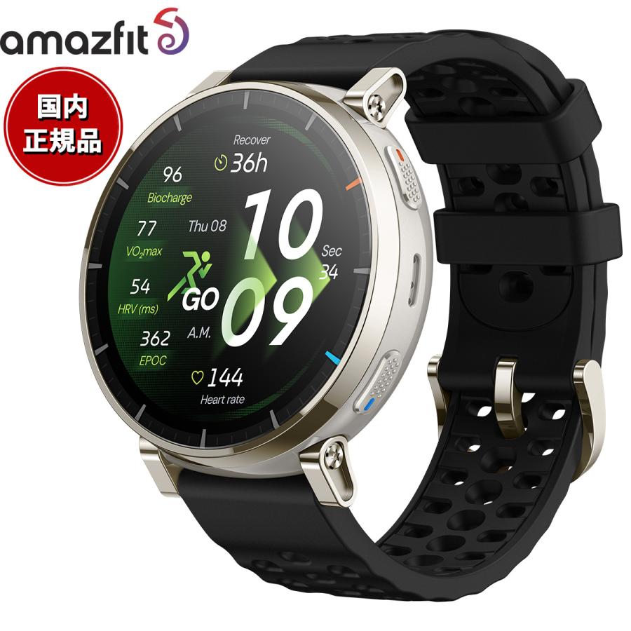 【新品】アマズフィット Amazfit 腕時計 ユニセックス SP170082-C248 アクティブ 3 プレミアム Active 3 Premium 充電式クォーツ ブラックxブラック デジタル表示 Amazfit （ノベルティー付き）アマズフィット スマートウォッチ Active