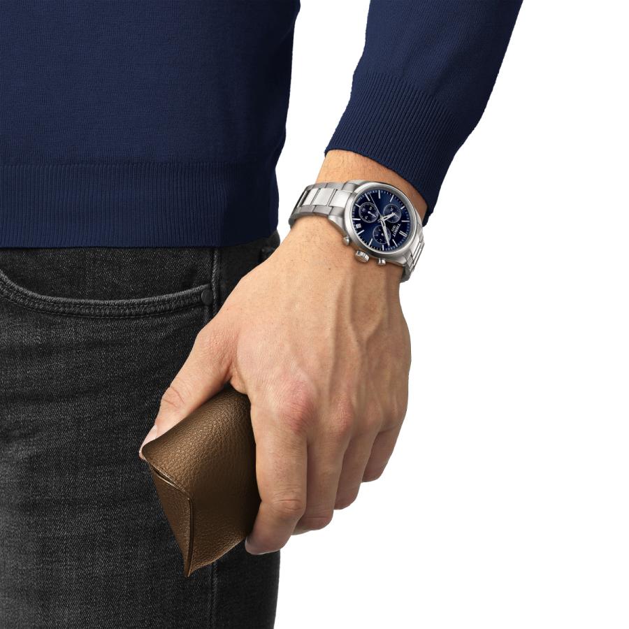 美品 ティソ TISSOT クロノグラフ デイト付 メンズ 腕時計 箱 H671 TISSOT（ティソ） （6/1から値上）ティソ TISSOT PR 100 クロノグラフ