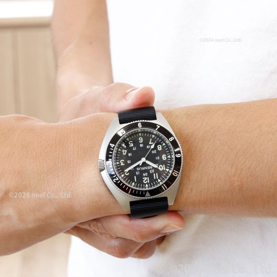 BENRUS ベンラス 腕時計 メンズ TYPE-II SILVER シルバー ミリタリー