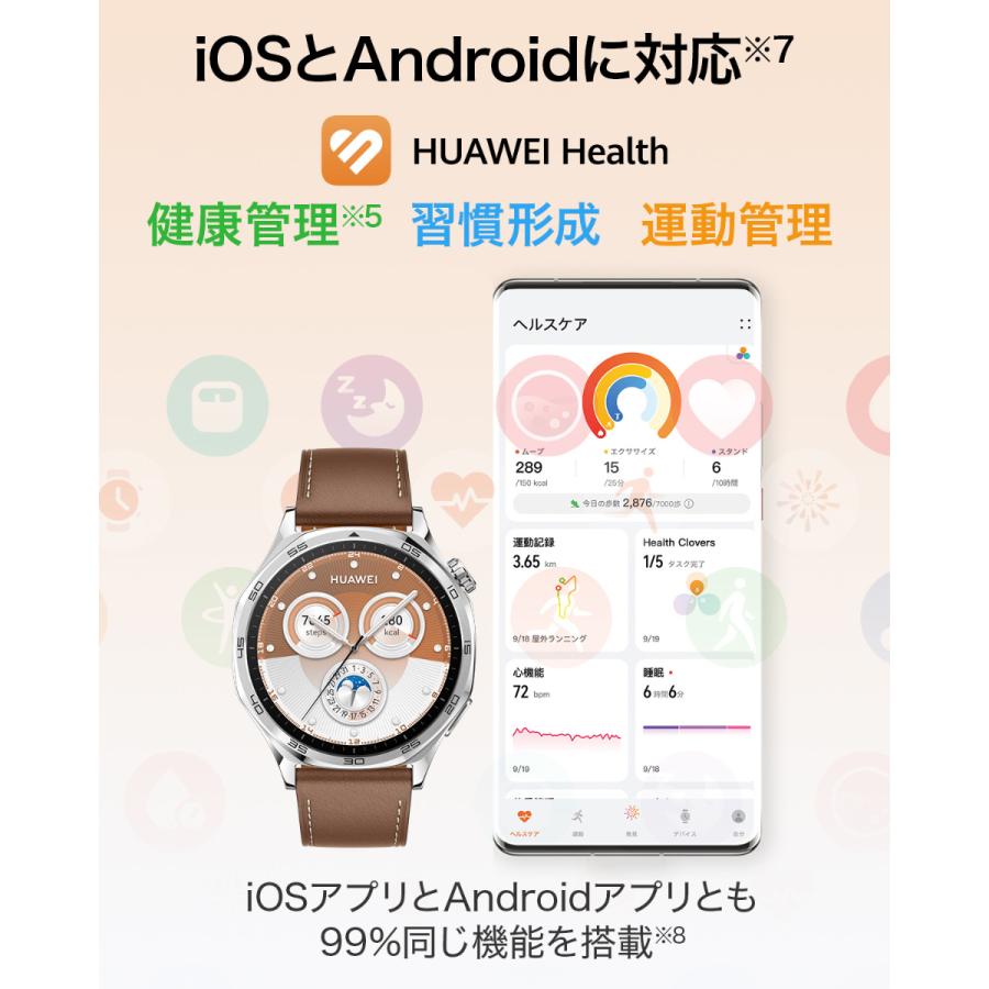 HUAWEI WATCH GT ファーウェイ スマートウォッチ GT5 46mm VLI-B19-BK