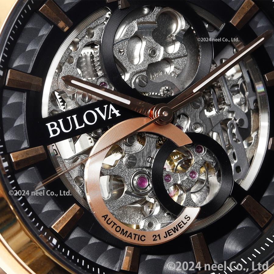 （豪華おまけ有） ブローバ 腕時計 メンズ 自動巻き スケルトン クラシック 97A169 BULOVAの画像