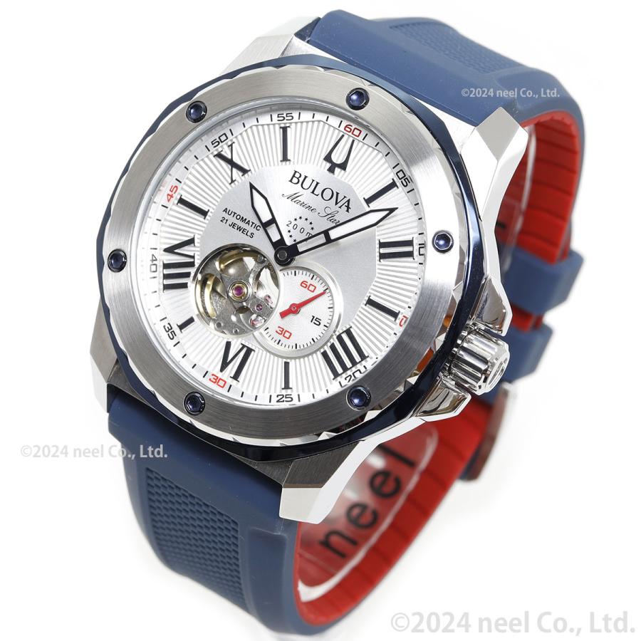 （豪華おまけ有） ブローバ BULOVA 腕時計 メンズ 自動巻き マリンスター 98A225 | Marine Star | 06