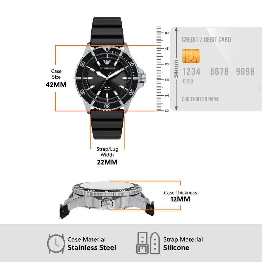 （ノベルティー付き）エンポリオアルマーニ EMPORIO ARMANI 腕時計 メンズ ソーラー WORLD EXPLORER AR11788の画像