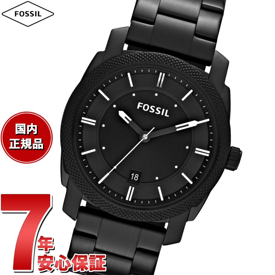 FOSSIL（フォッシル） 腕時計 メンズ MACHINE ブラック ステンレススチールウォッチ FS4775 : 腕時計のニールセレクト ...
