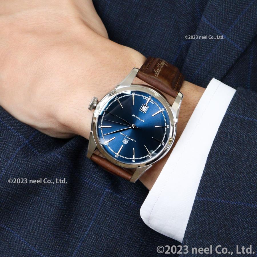 ハミルトンスピリットオブリバティブルー文字盤