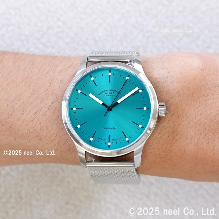 （ノベルティー付き）ミューレ グラスヒュッテ Muhle Glashutte パノヴァ ターコイズブルー 腕時計 M1-40-79-MBの画像