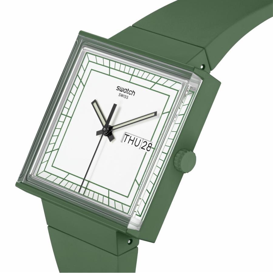 swatch スウォッチ WHAT IF...GREEN? 腕時計 SO34G700 BIOCERAMIC WHAT 