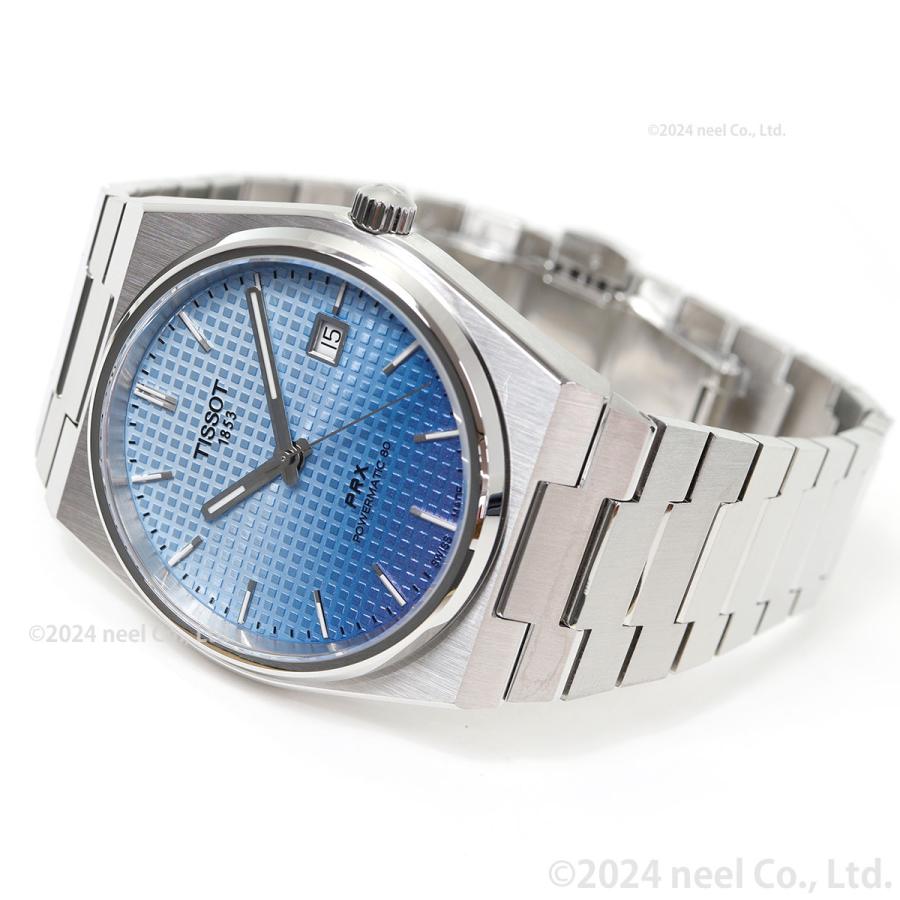 新品 TISSOT PRX 40mm パワーマティック 80 自動巻き ネイビー TISSOT ティソ PRX パワーマティック80 T137.407.11.351.01