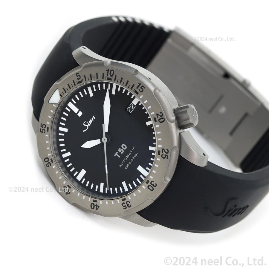 Sinn ジン T50 自動巻 腕時計 メンズ ダイバーズウォッチ シリコンストラップ ブラック ドイツ製｜neel-selectshop｜12