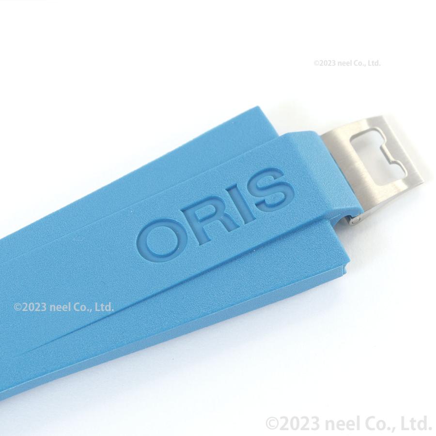 オリス ORIS アクイスデイト キャリバー400 41.5mm用 ブルーラバーストラップ 替えバンド 07 4 22 75FC_3