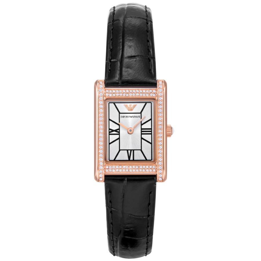 エンポリオアルマーニ EMPORIO ARMANI 腕時計 レディース 2針ウォッチ ブラックレザー AR11624の画像