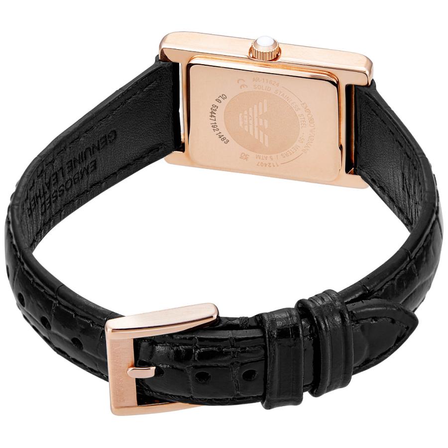 エンポリオアルマーニ EMPORIO ARMANI 腕時計 レディース 2針ウォッチ ブラックレザー AR11624の画像