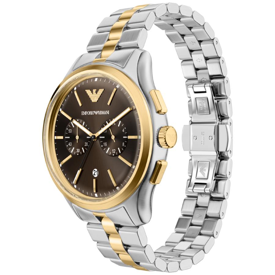 （ノベルティー付き）エンポリオアルマーニ EMPORIO ARMANI 腕時計 クロノ＆ブレスレットセット AR80084SETの画像