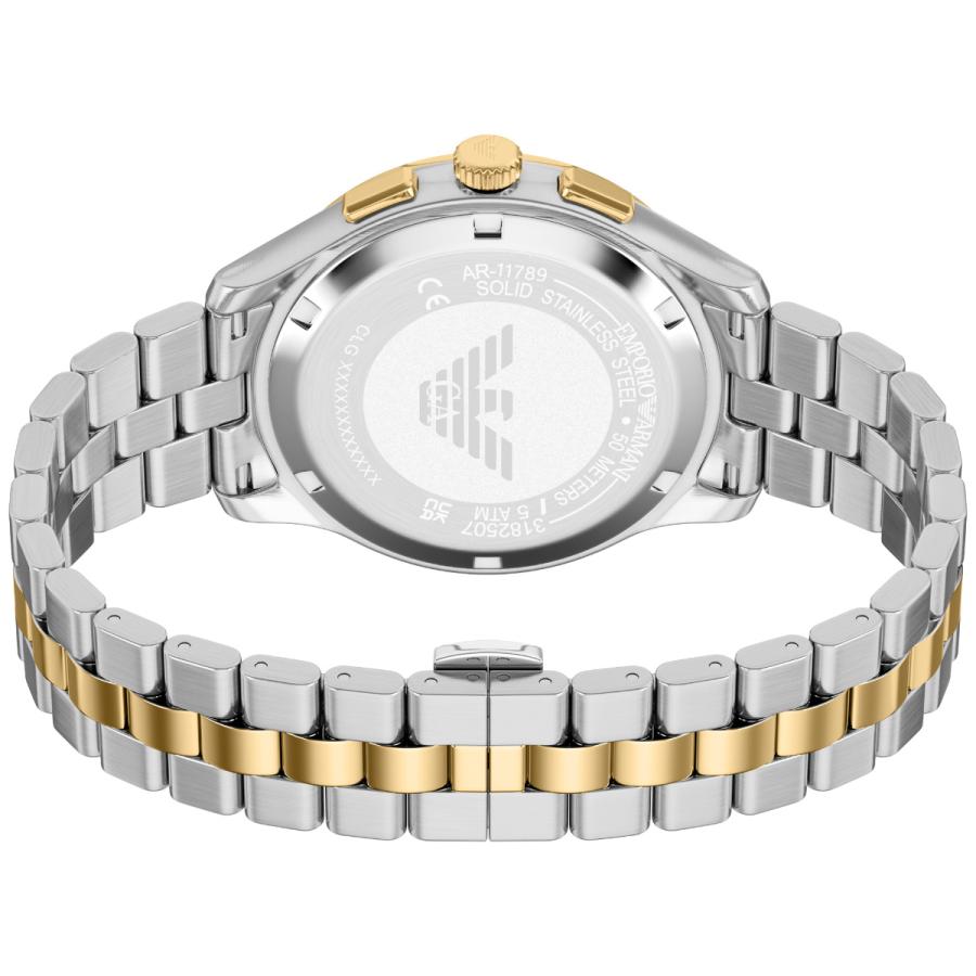 （ノベルティー付き）エンポリオアルマーニ EMPORIO ARMANI 腕時計 クロノ＆ブレスレットセット AR80084SETの画像