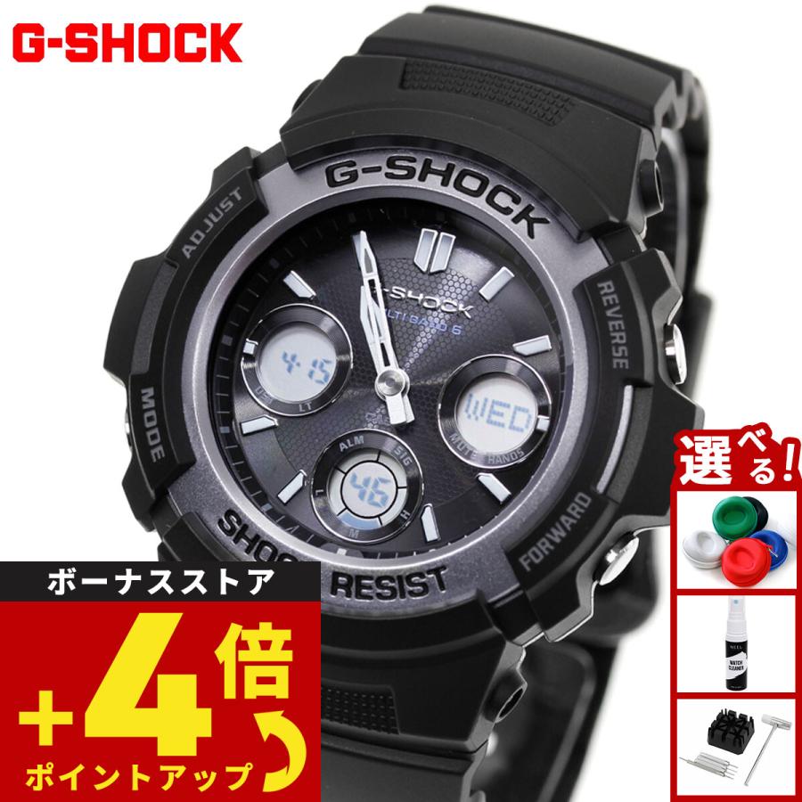 G-SHOCK Gショック 電波 ソーラー 腕時計 メンズ AWG-M100FP-1A2JR