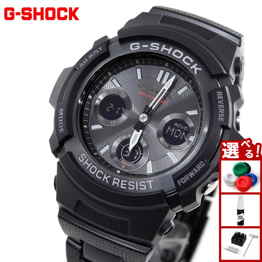 G-SHOCK Gショック 電波ソーラー 腕時計 メンズ 黒 ブラック AWG