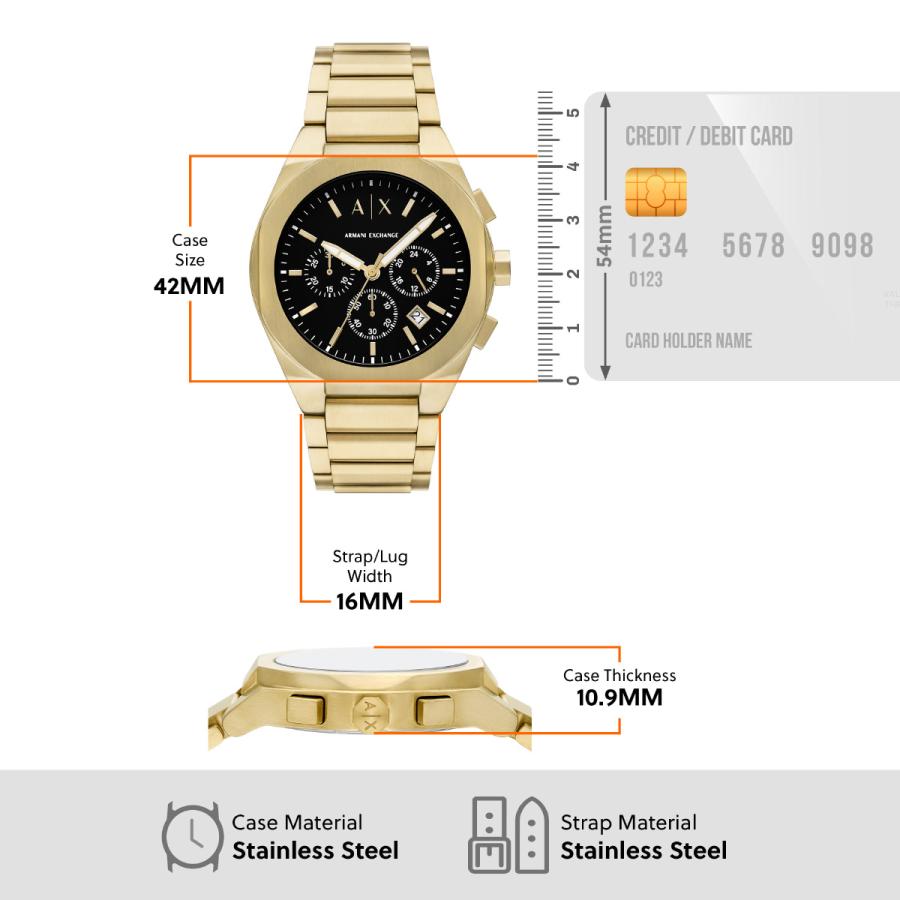 A|X アルマーニ エクスチェンジ ARMANI EXCHANGE 腕時計 メンズ クロノグラフ AX4180の画像