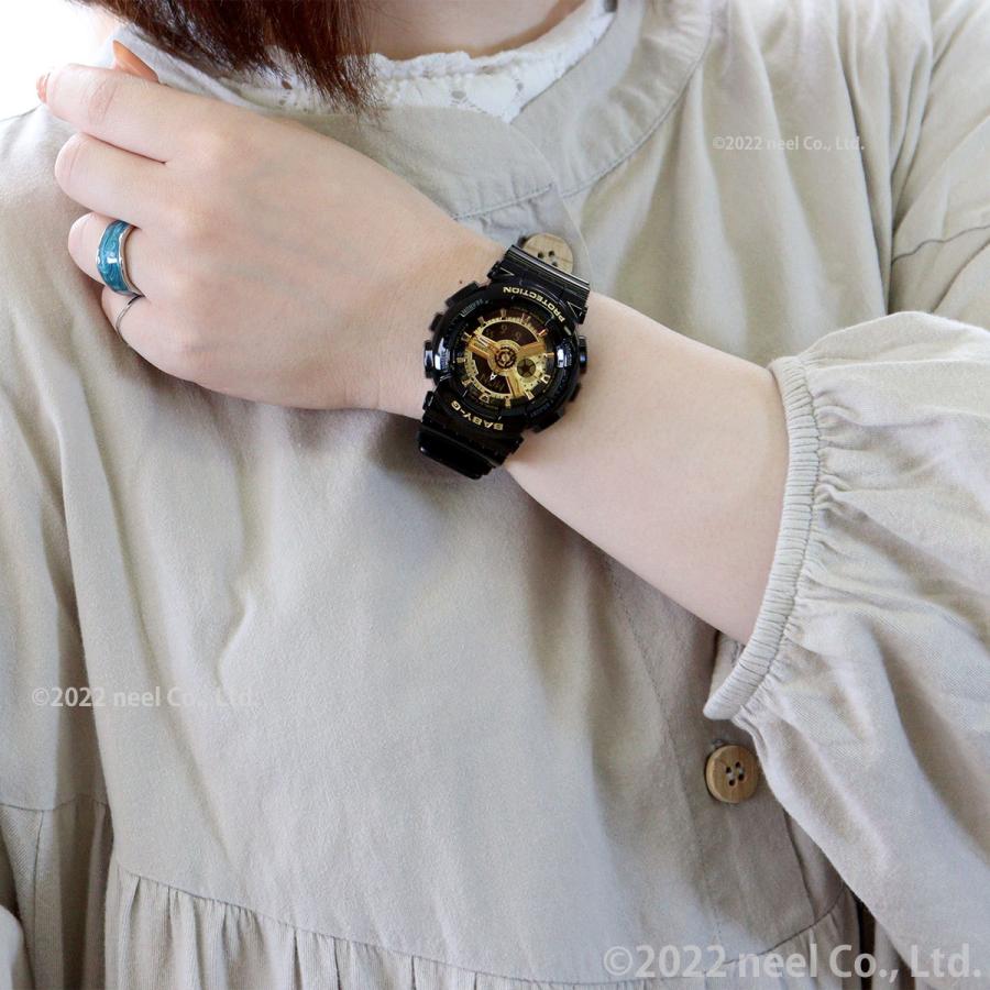 BABY-G ベビーG レディース 時計 カシオ babyg ブラック×ゴールド BA