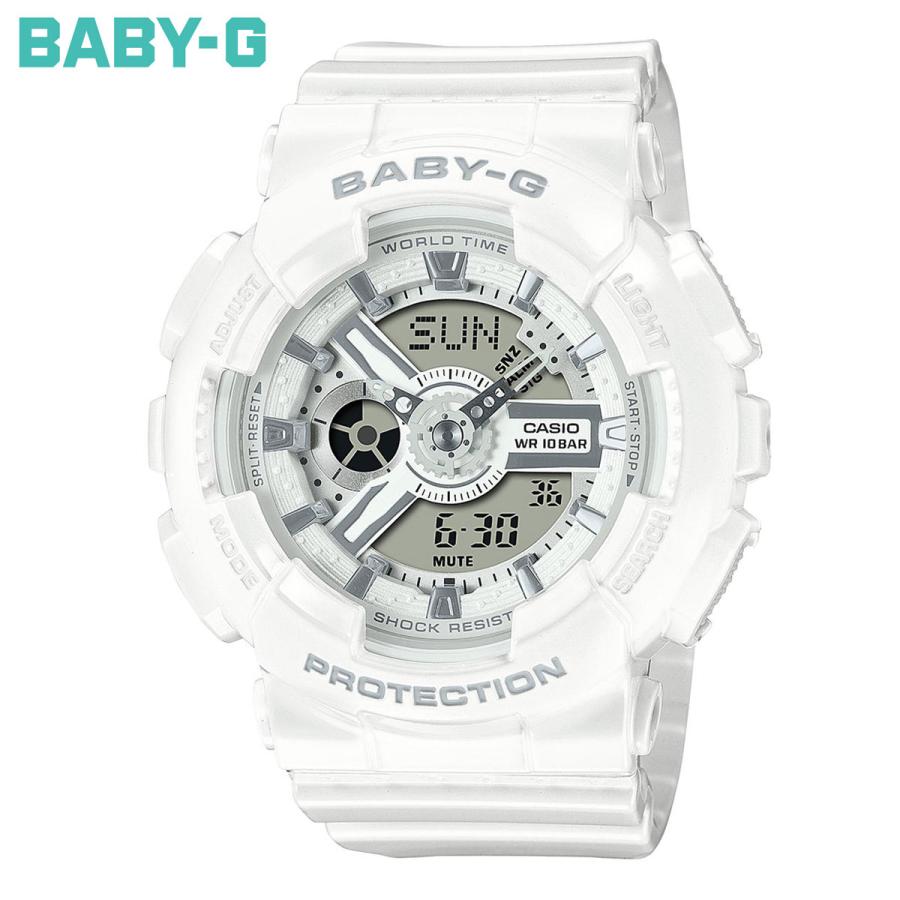 BABY-G ベビーG レディース 時計 カシオ babyg ホワイト BA-110X-7A3JF｜neel-watch｜02