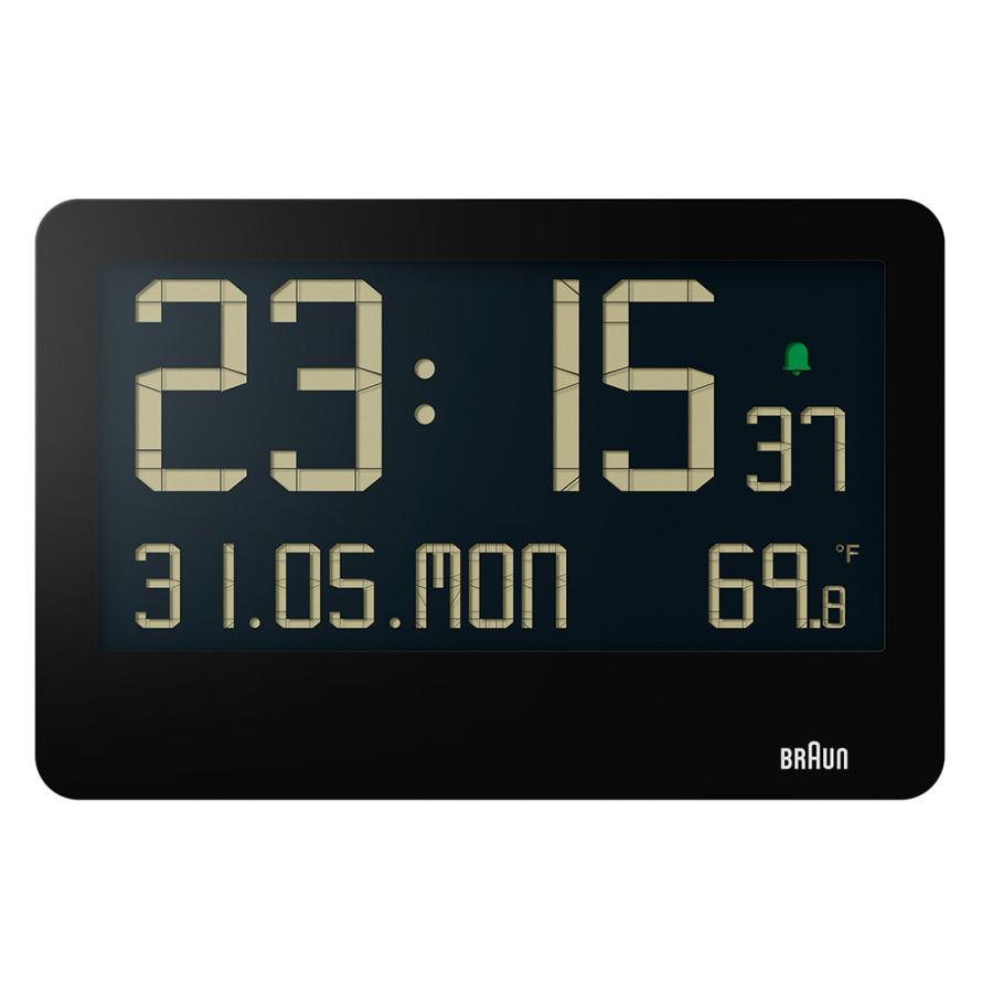 BRAUN（ブラウン） デジタル クロック BC14B 置き時計 掛け時計