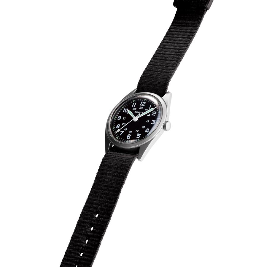 ベンラス BENRUS 腕時計 メンズ DTU-2A/P-SVBK ミリタリーウォッチ 復刻モデル｜neel-watch｜03