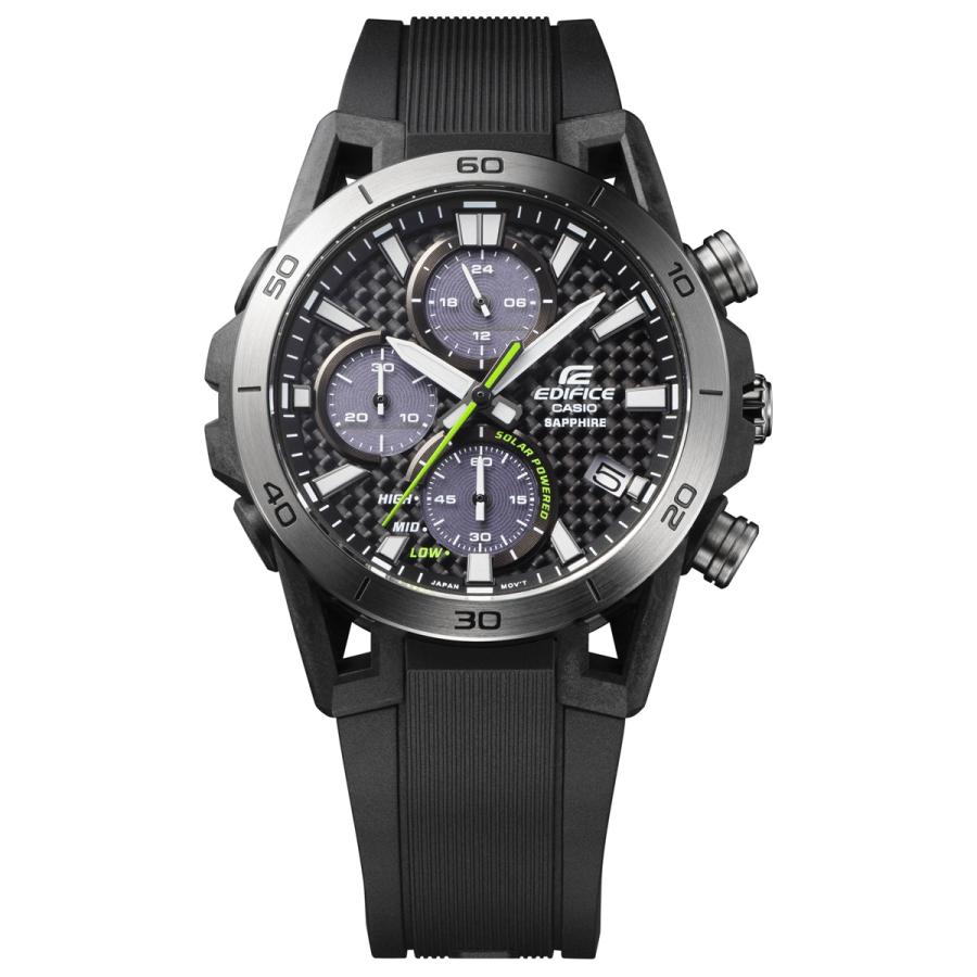 【美品】エディフィス腕時計　EFS-S640PB-1AJF 箱付 EDIFICE（CASIO） カシオ エディフィス ソーラー 腕時計 メンズ EFS