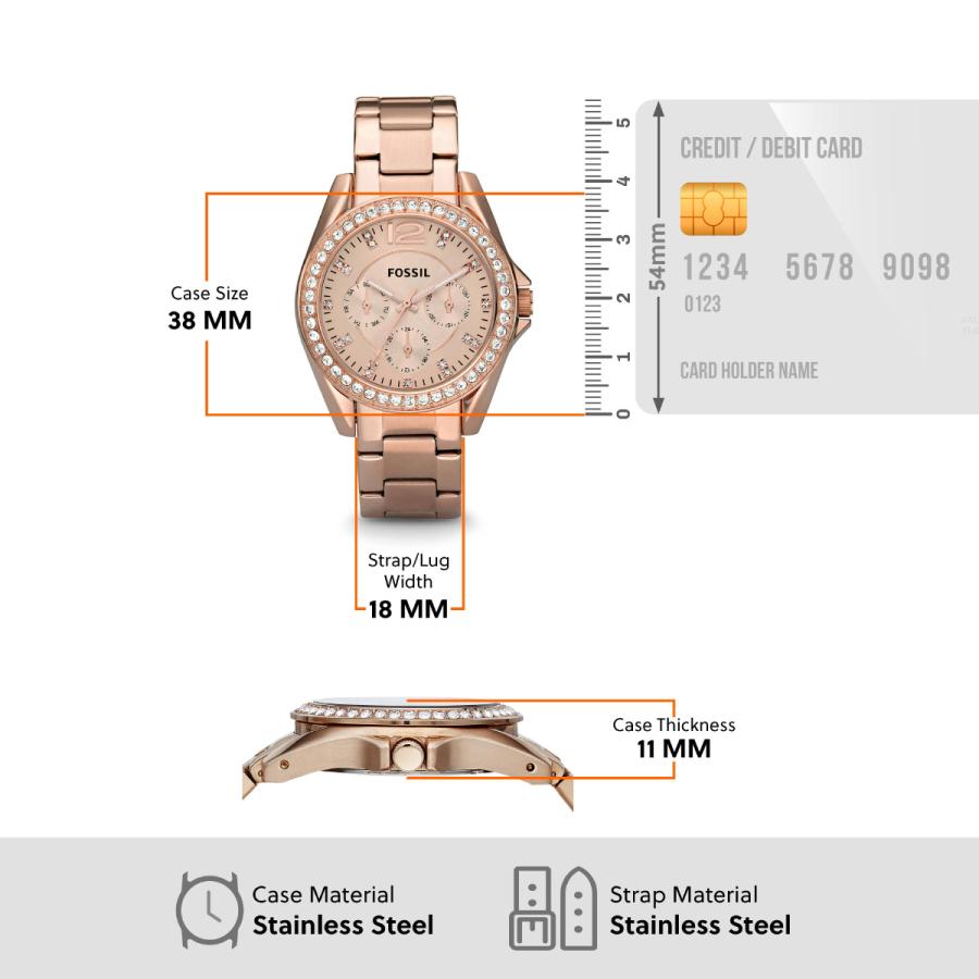 FOSSIL（フォッシル） 腕時計 レディース RILEY マルチファンクション 