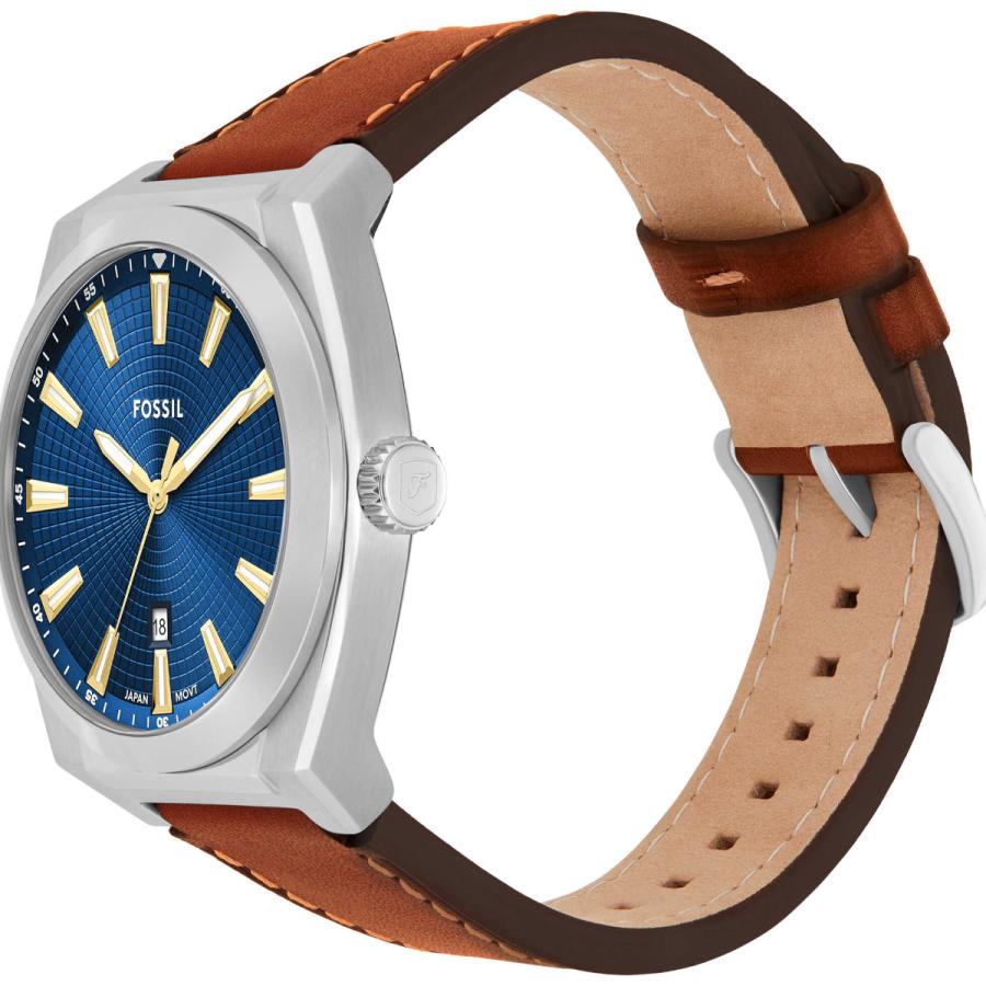 FOSSIL フォッシル 腕時計 メンズ EVERETT 三針デイト ブラウン レザーウォッチ FS6115 : neel腕時計Yahoo!店 ...