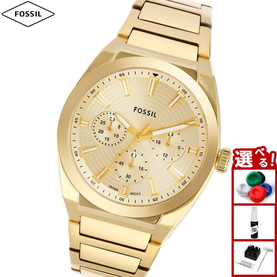 FOSSIL フォッシル 腕時計 メンズ EVERETT クロノグラフ ゴールドトーン ステンレススチールウォッチ FS6119 : neel ...
