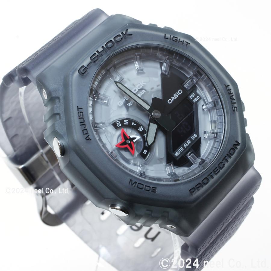 Gショック G-SHOCK デジタル 腕時計 忍者 GA-2100NNJ-8AJR かとんの術 イメージ 手裏剣 デザイン ジーショック｜neel-watch｜06