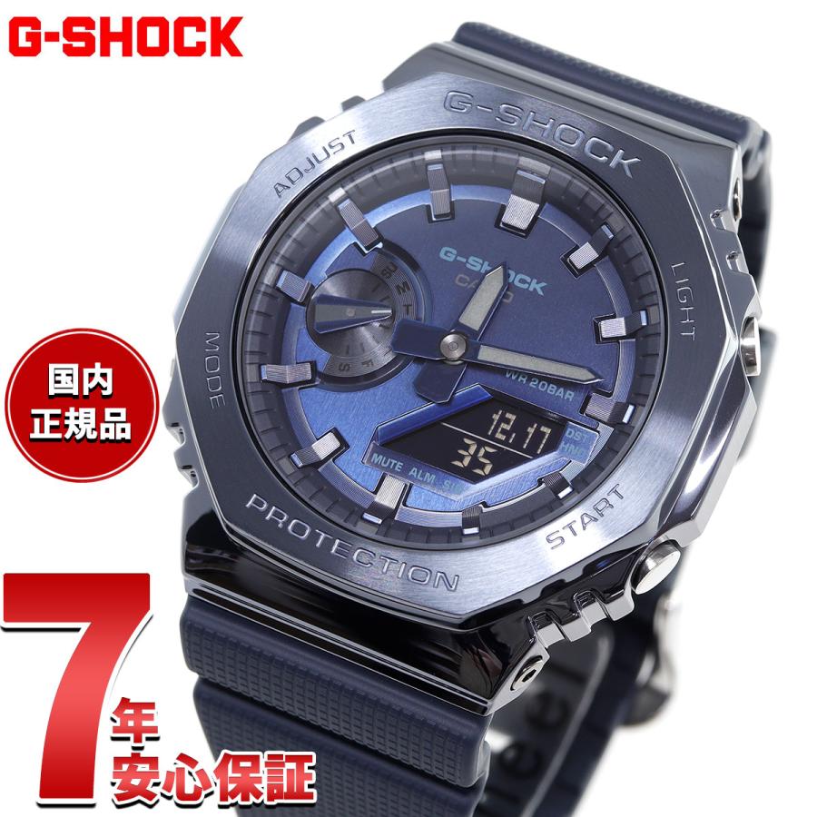 G-SHOCK Gショック メタル 腕時計 メンズ GM-2100N-2AJF ネイビー ジー